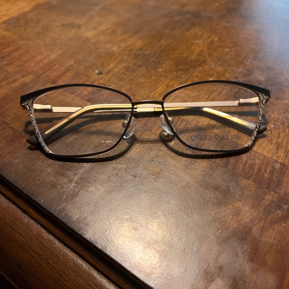 Côte D'Azur Eyeglasses CDA-268 Gold 53 MM female Metal - Picture 3 of 4